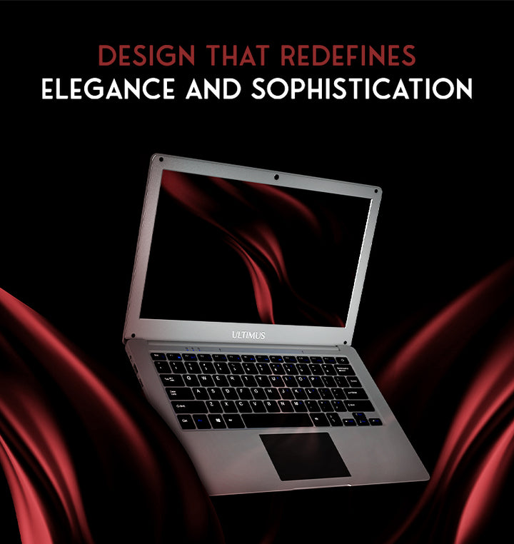 ULTIMUS Pro Intel Celeron Dual Core Laptop 4GB RAM 128GB Emmc Expandable~512GB Win 11 Home Cloud Silver, 1.2 kg