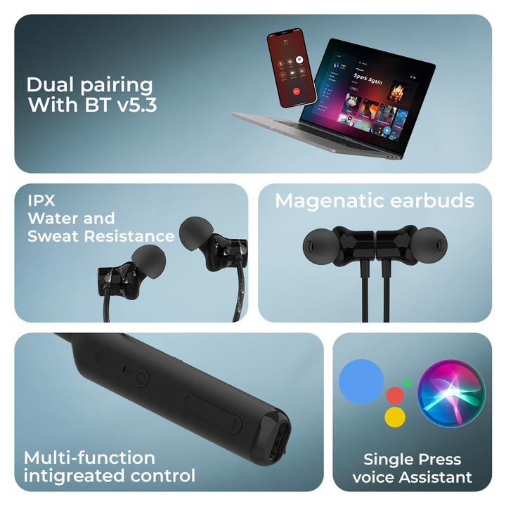 ULTIMUS Blaze 1 Bluetooth Wireless in Ear Earphones with Mic