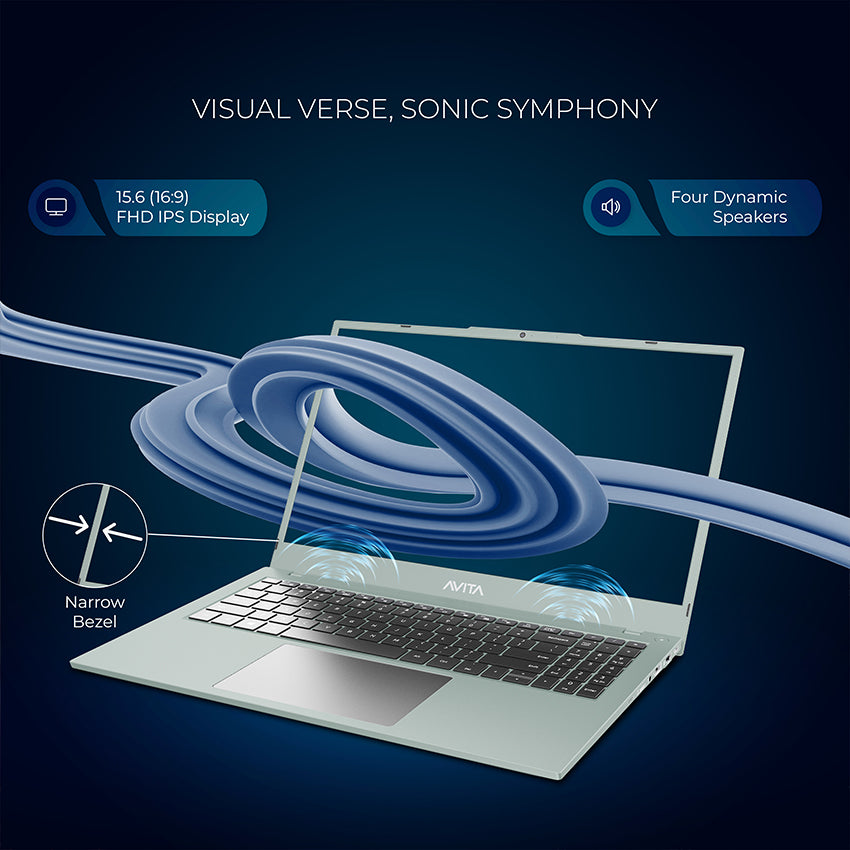 AVITA Liber E 12th Gen Intel core i3 Upto 4.40 GHz 8GB RAM 512GB SSD Expandable Upto 2TB  Windows 11 Home Thin & Light Silver 1.84 Kg