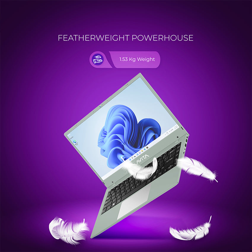 AVITA Liber E 12th Gen Intel core i5 Upto 4.40 GHz 8GB RAM 512GB SSD Expandable Upto 2TB  Windows 11 Home Thin & Silver 1.84 Kg