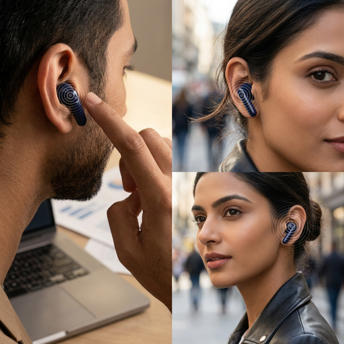 Futopia Wireless Earpods with Charging Case | Bluetooth 5.4 Earbuds, HD Sound, Deep Bass, Type-C Fast Charging & 4-5H Playtime