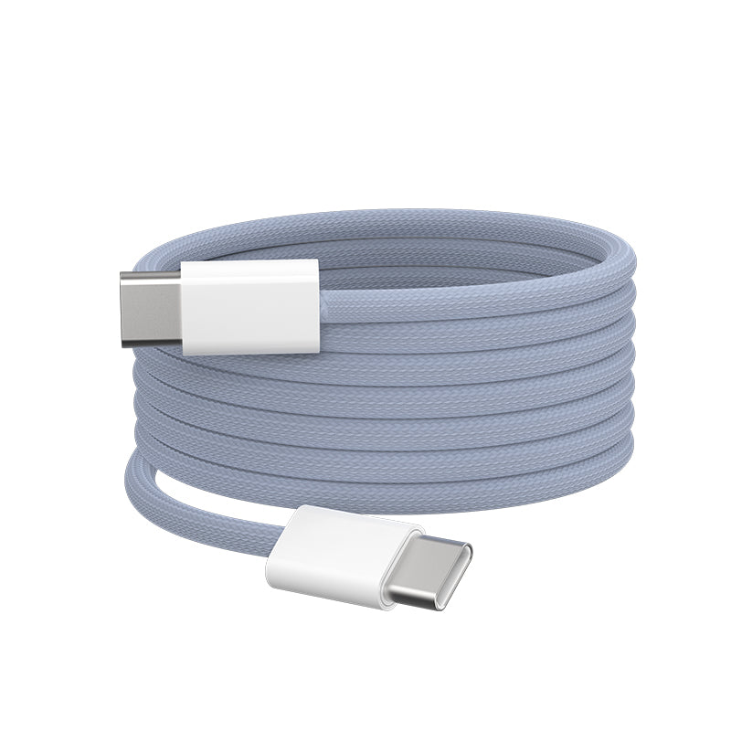 AvitaDomus L2 Flexible 3A Fast Charging 1m Type C to Lightning Braided Cable for Smartphones, Tablets & other Type C devices (FDDCCTC-6026-BL, Blue)