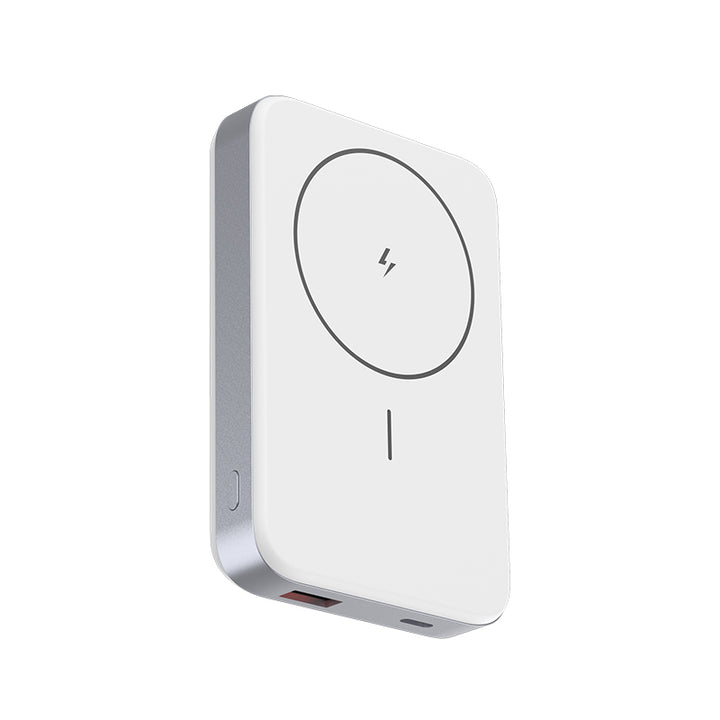 AvitaDomus MAG1 Magnetic Wireless Powerbank10000mAh with 15W QC+PD Fast Cahrging USB 3.0 & Type C Port Smart Devices with Indicator Light Made in India (FDMPB0A-8037-WH, White)