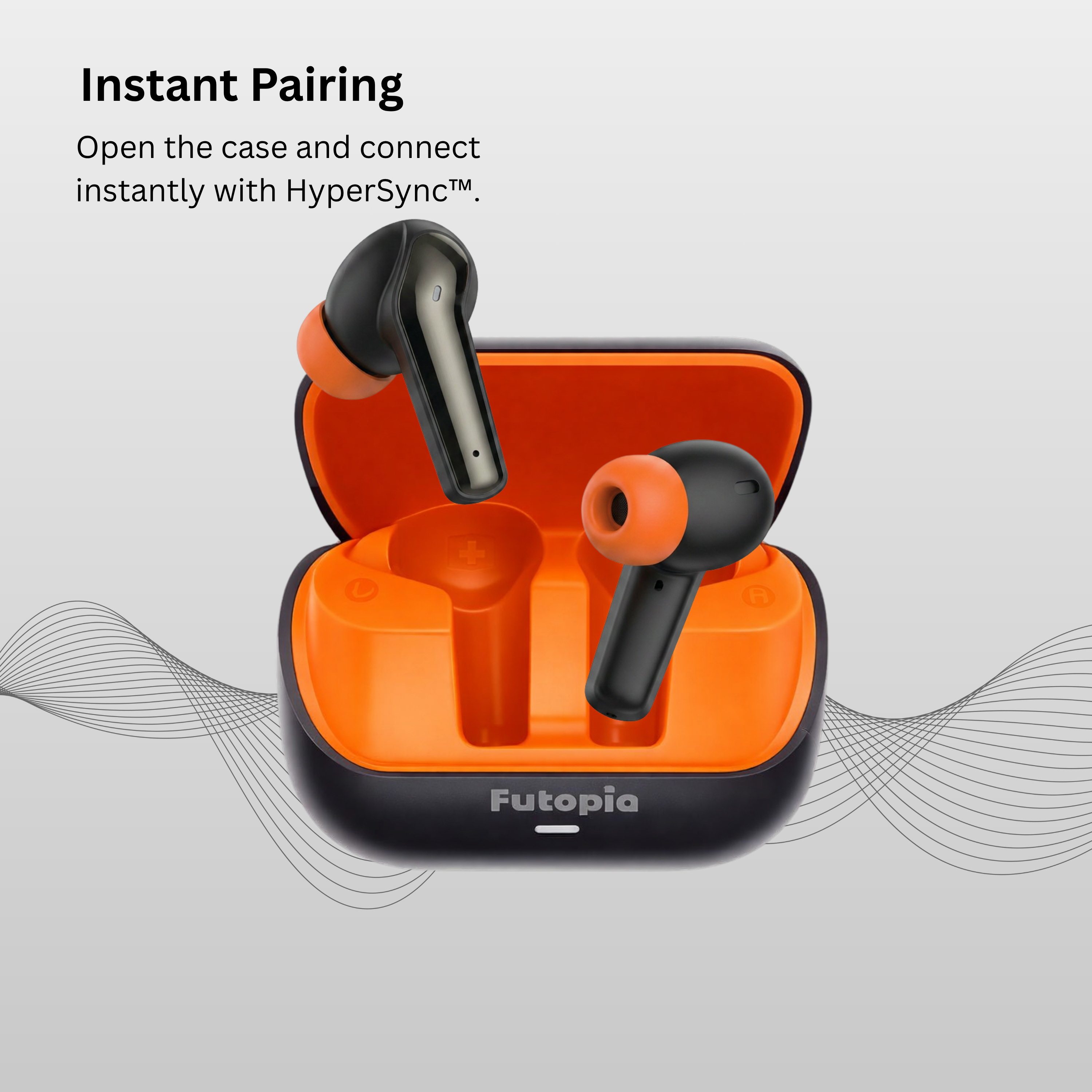FUTOPIA Blast Pods True Wireless Earbuds with Bluetooth 5.4 | 13mm Dynamic Drivers | 300mAh Charging Case | Deep Bass Stereo Sound | Touch Controls | Type-C Fast Charging