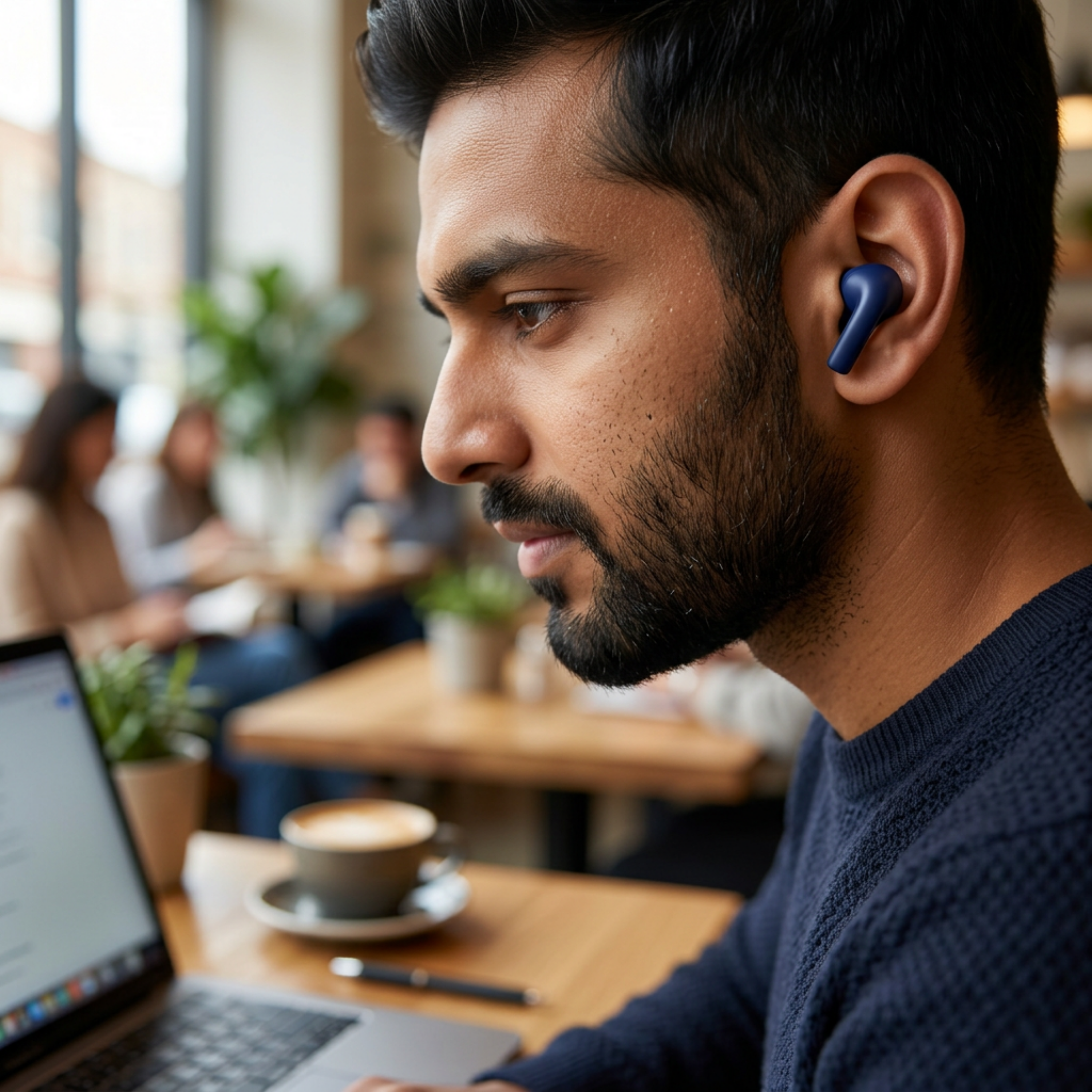 Futopia ANC Wireless Earpods with Charging Case | Bluetooth 5.4 Earbuds, Active Noise Cancellation, 13mm Drivers, Type-C Fast Charging & 4-5H Playtime (FGTWSANC3)