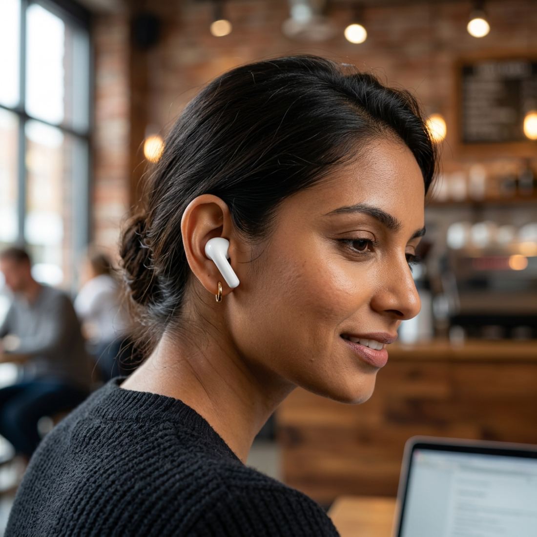 Futopia ANC Wireless Earpods with Charging Case | Bluetooth 5.4 Earbuds, Active Noise Cancellation, 13mm Drivers, Type-C Fast Charging & 4-5H Playtime (FGTWSANC3)