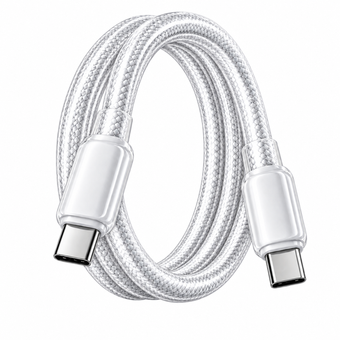 Futopia Titanium Series Low-Temperature Crystal Cable, Type-C to Type-C 100W Fast Charging, Compatible with iPhone 15–17 & Android