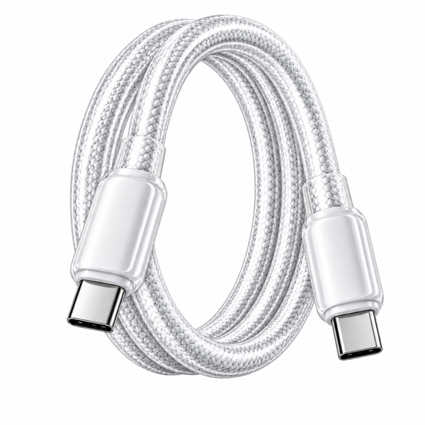 Futopia Titanium Series Low-Temperature Crystal Cable, Type-C to Type-C 100W Fast Charging, Compatible with iPhone 15–17 & Android