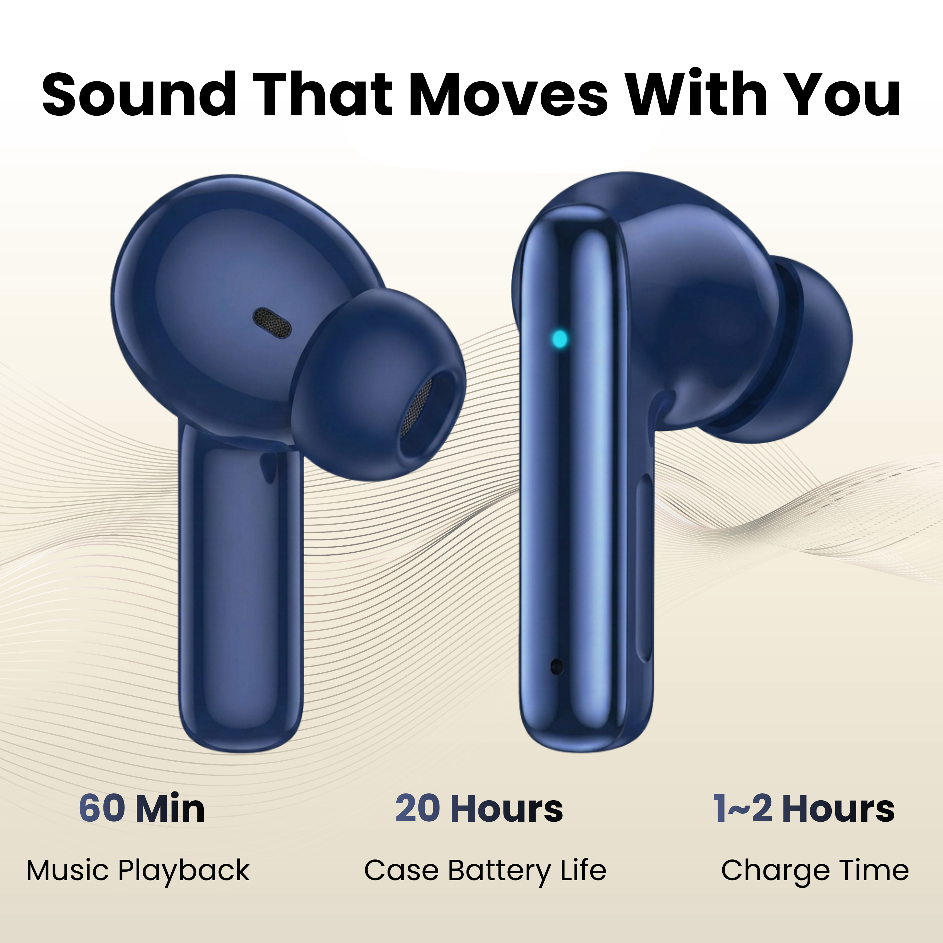 FUTOPIA Buds 5 True Wireless Earbuds Bluetooth 5.3 | 10mm Dynamic Drivers | 200mAh Charging Case | Deep Bass Sound | Touch Control | Type-C Fast Charging | Black