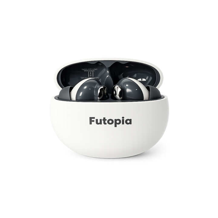 Futopia Wireless Bluetooth Earbuds v5.4 with Charging Case | 10mm HD Sound Drivers | Type-C Fast Charging | 4-5H Playtime | 10-15M Range | Lightweight In-Ear Headphones