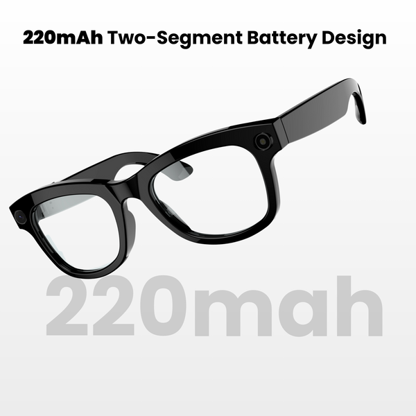 Futopia AIVIS-M AI Smart Glasses with 5MP Camera & ChatGPT – IP67 Waterproof Smart Eyewear for Men & Women – 1080p Video Recording, Real-Time Translation, Open-Ear Audio & Bluetooth 5.3 – Matte Black