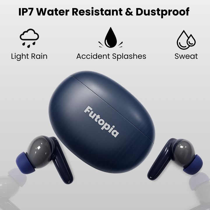 Futopia Wireless Bluetooth Earbuds v5.4 with Charging Case | 10mm HD Sound Drivers | Type-C Fast Charging | 4-5H Playtime | 10-15M Range | Lightweight In-Ear Headphones