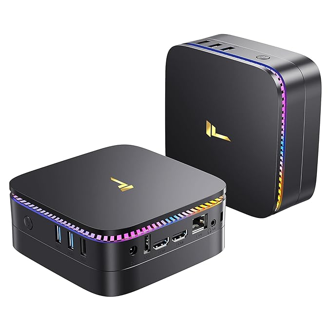 FUTOPIA Ultimus Pulse Mini PC, Intel Alder Lake 12th Gen 𝖭95 Quad Core up to 3.4GHz 8 GB RAM 512GB SSD, Support 4K HDMI with Dual Band WiFi6 BT5.2 3X USB Ports Windows 11 Black