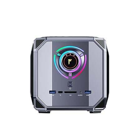 FUTOPIA Ultimus Dynamite Gaming PC, Intel core i7-12700H up to 4.7GHz, RTX 3060M 32GB DDR5 RAM 1TB PCIe3.0 * 4 SSD, WiFi 6, BT5.2, Dual 2.5G LAN/8K Triple Display/USB4 Black