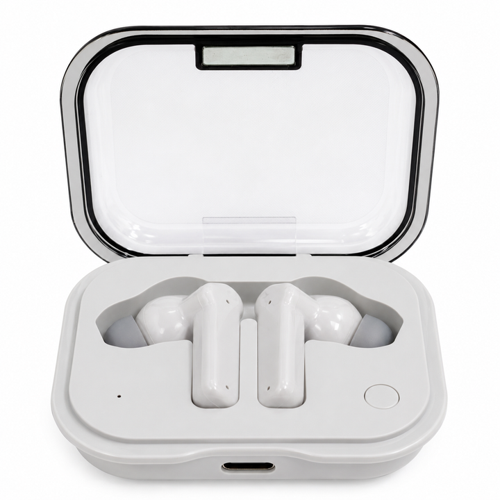 Futopia Wireless Earpods with Charging Case | Bluetooth 5.4 Earbuds, 11mm Drivers, Type-C Fast Charging, HD Sound & 3-4H Playtime (FGTWSNOEAR)