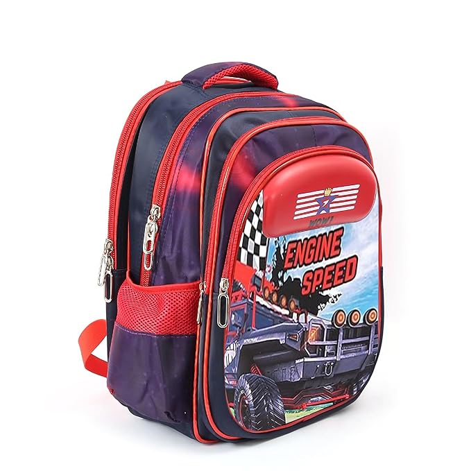 Futopia 3D Design Kids School Bag for Ages 3-6 | Preschool, Nursery, & Grade 1-3 | Fun Character Backpack with 2 Main Compartments, Front Pocket & 2 Side Pockets