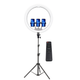 Futopia Professional 45cm (18 Inch) Studio LED Ring Light with Tripod & Remote | 2700–6500K Adjustable Color Lighting | AC Power | 3 Mobile Holders Perfect for Photo & Video Shoot, Instagram Reels