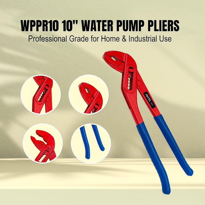Novita Hand Tool WPPR10 10" Water Pump Pliers: Professional Grade for Home & Industrial Use