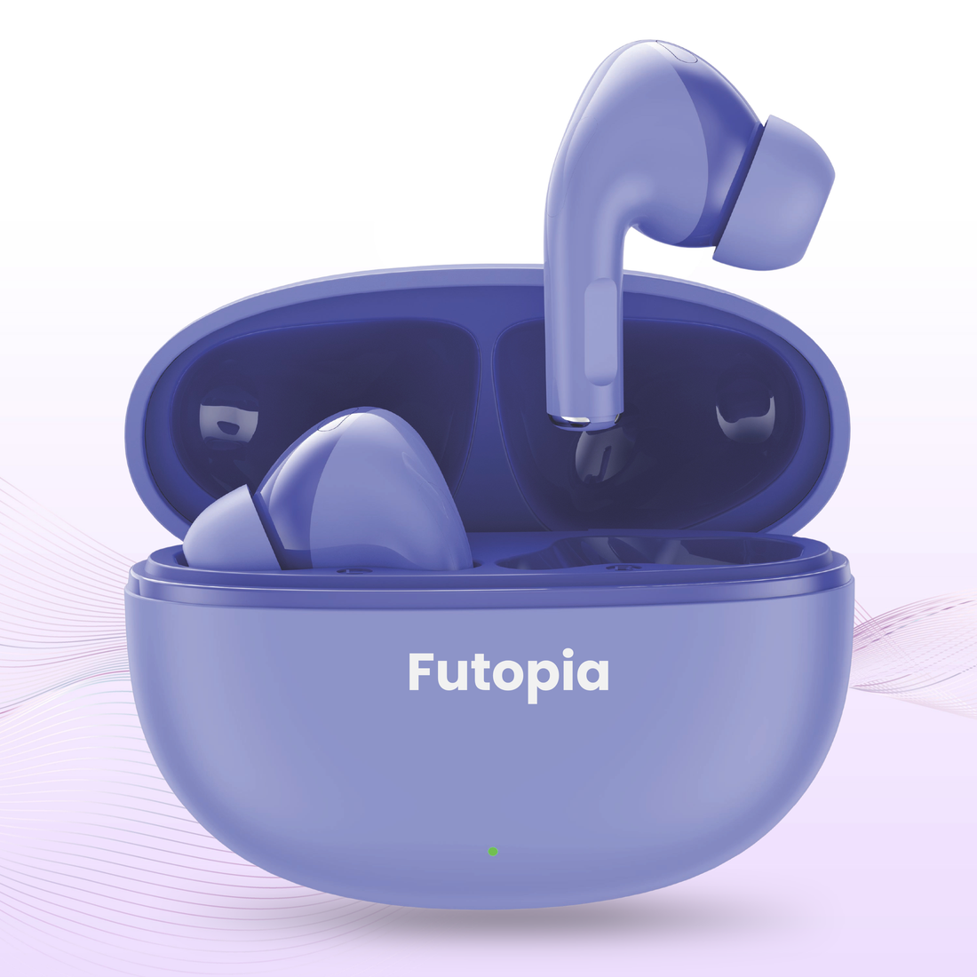 FUTOPIA FirePods Bluetooth 5.4 TWS Earbuds with 13mm Drivers, Deep Bass, Type-C Fast Charging & 200mAh Charging Case