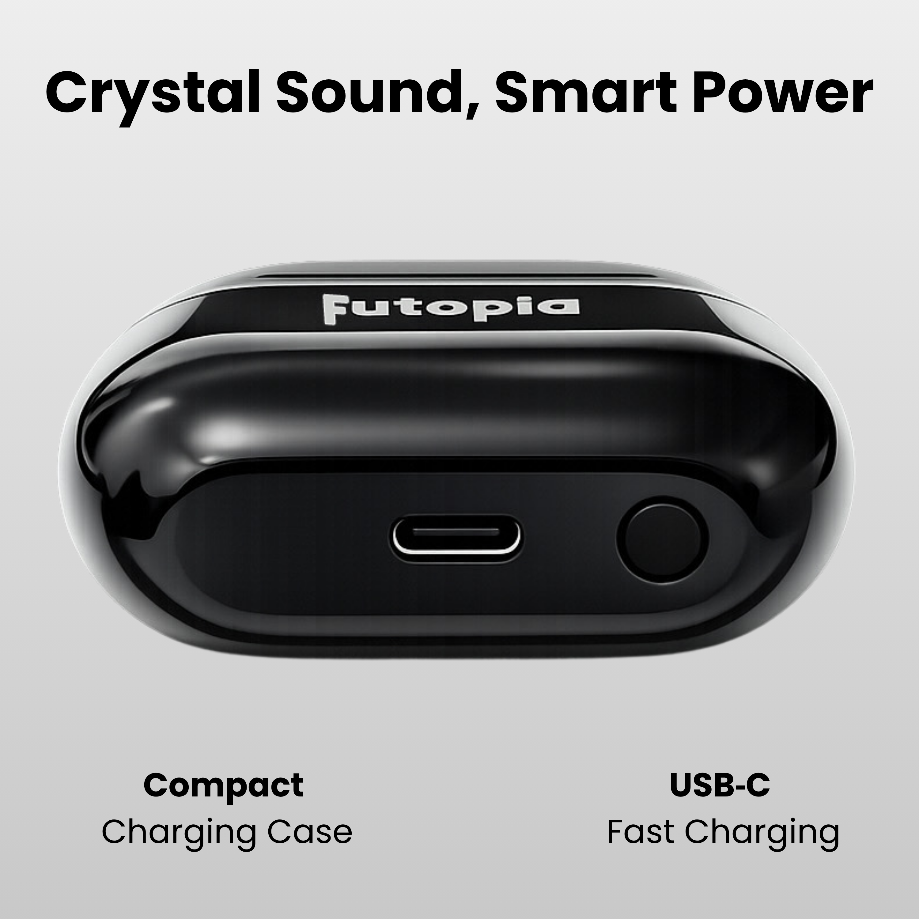 Futopia Wireless Earpods with Magnetic On/Off | Bluetooth 5.4 Earbuds, 13mm Drivers, Type-C Fast Charging, HD Sound & 4-5H Playtime (FGTWSBUDS3PRO)