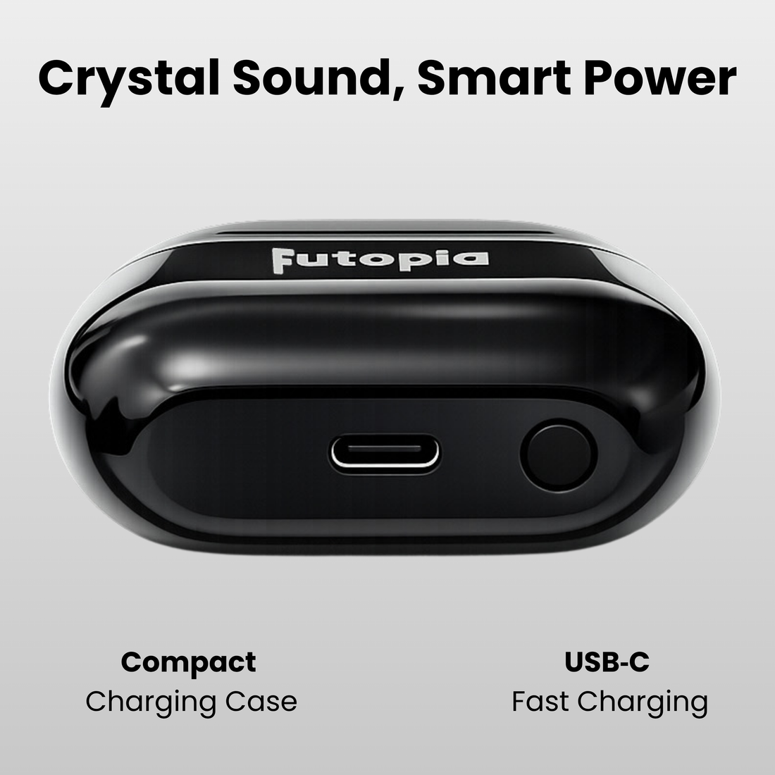 Futopia Wireless Earpods with Magnetic On/Off | Bluetooth 5.4 Earbuds, 13mm Drivers, Type-C Fast Charging, HD Sound & 4-5H Playtime (FGTWSBUDS3PRO)