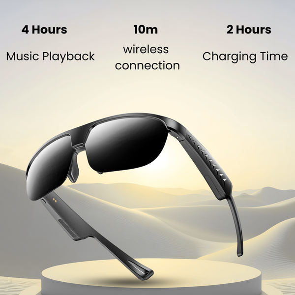 Futopia AIVIS-L AI Smart Audio Glasses with ENC Noise Cancellation, Stereo Speakers, AI Translation-Hands-Free Music,Calls,Open Ear Music, Sport Headset, Connect with Your Mobile