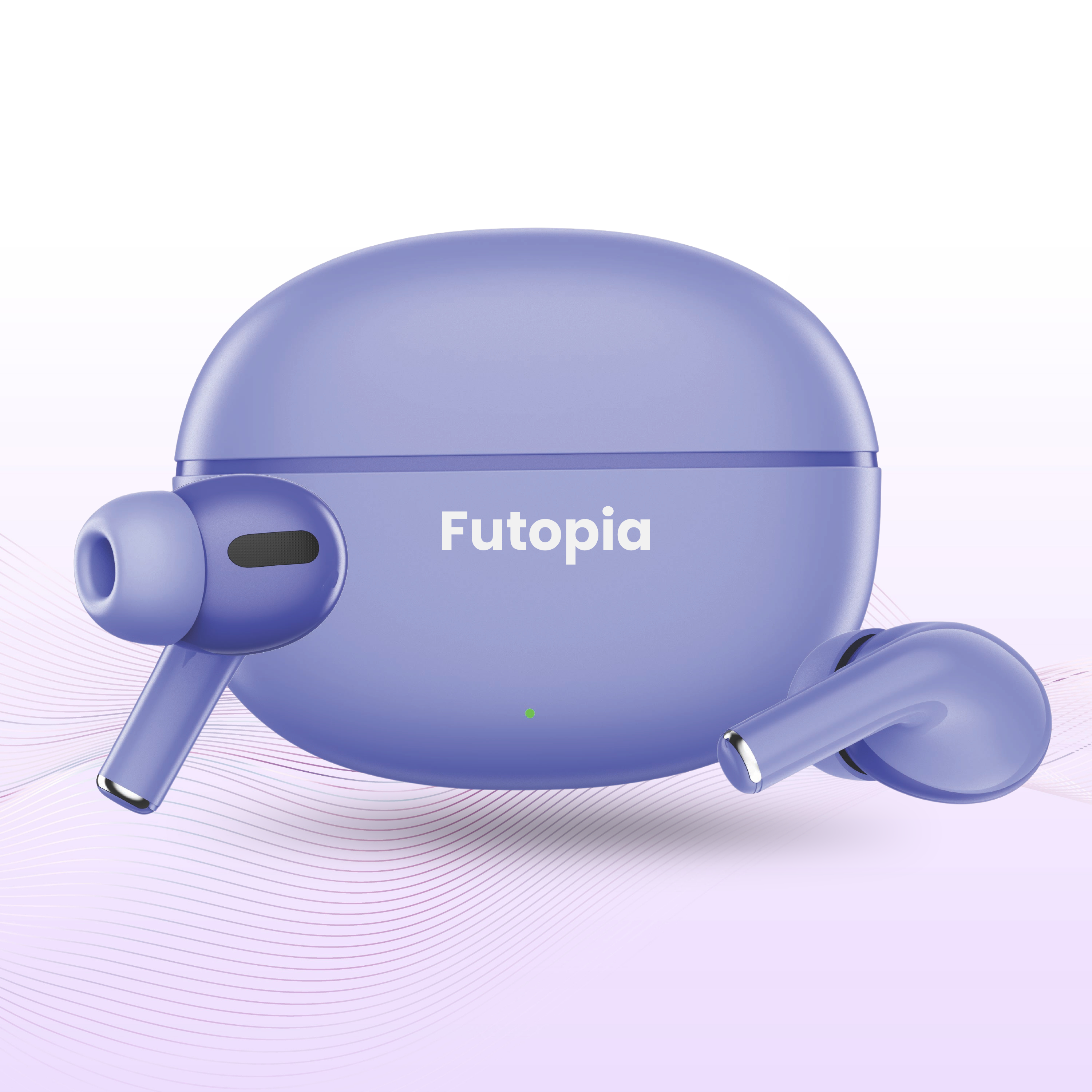 FUTOPIA FirePods Bluetooth 5.4 TWS Earbuds with 13mm Drivers, Deep Bass, Type-C Fast Charging & 200mAh Charging Case