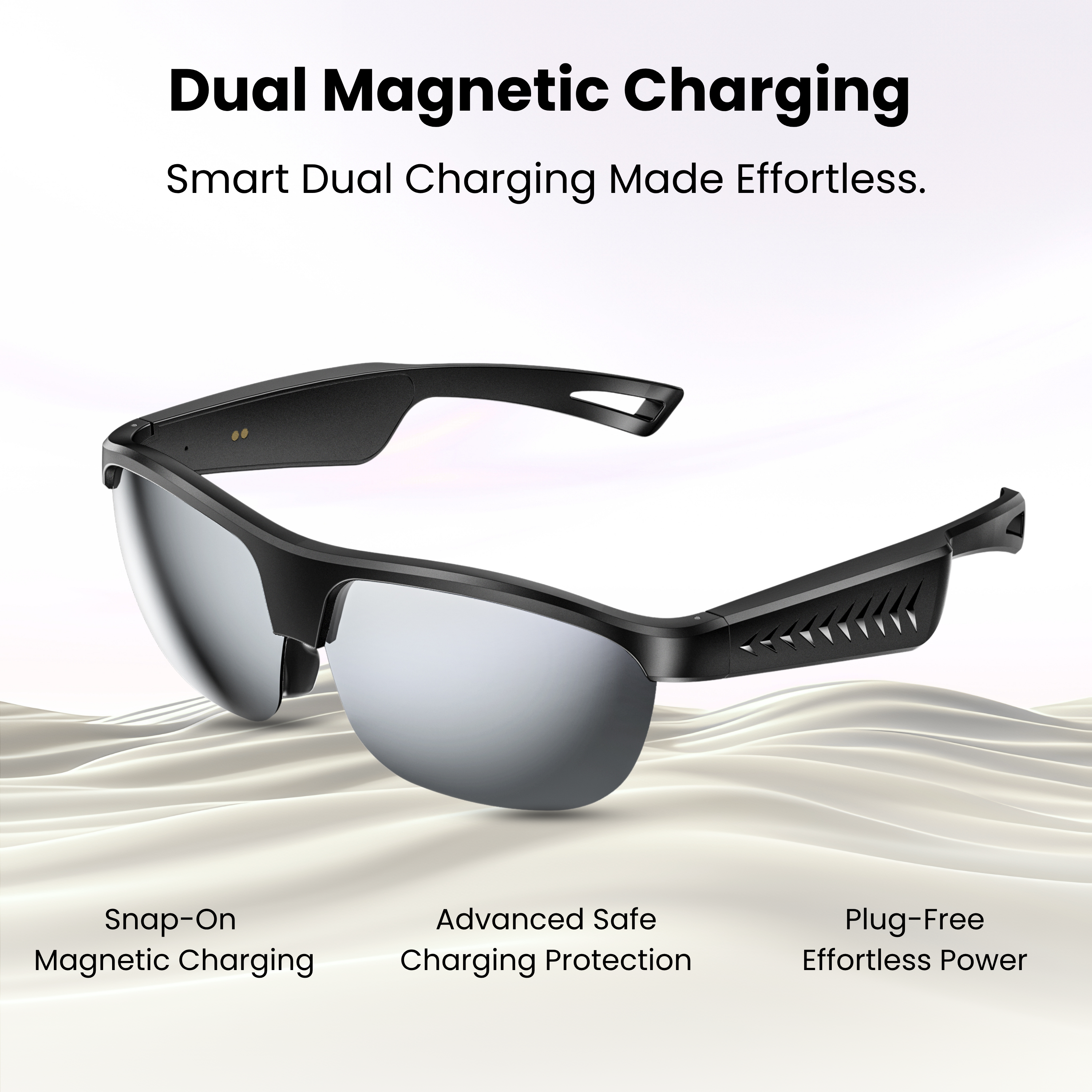 Futopia AIVIS-L AI Smart Audio Glasses with ENC Noise Cancellation, Stereo Speakers, AI Translation-Hands-Free Music,Calls,Open Ear Music, Sport Headset, Connect with Your Mobile