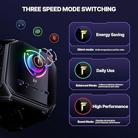 FUTOPIA Ultimus Dynamite Gaming PC, Intel core i7-12700H up to 4.7GHz, RTX 3060M 32GB DDR5 RAM 1TB PCIe3.0 * 4 SSD, WiFi 6, BT5.2, Dual 2.5G LAN/8K Triple Display/USB4 Black