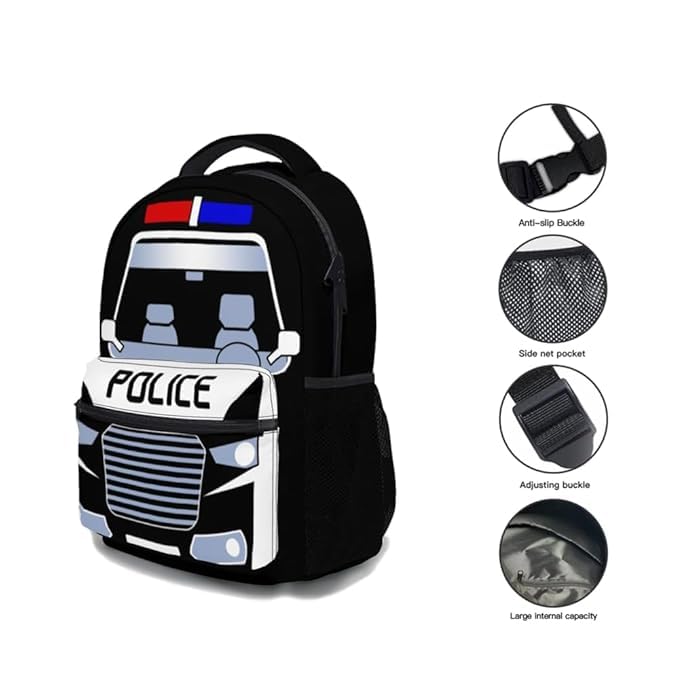 Cute Car Print Mini Backpack for Toddlers | Lightweight Pre-School, Daycare & Picnic Bag for Kids (Ages 2-4 Years) | Durable & Easy-Clean Small Bag for Boys & Girls