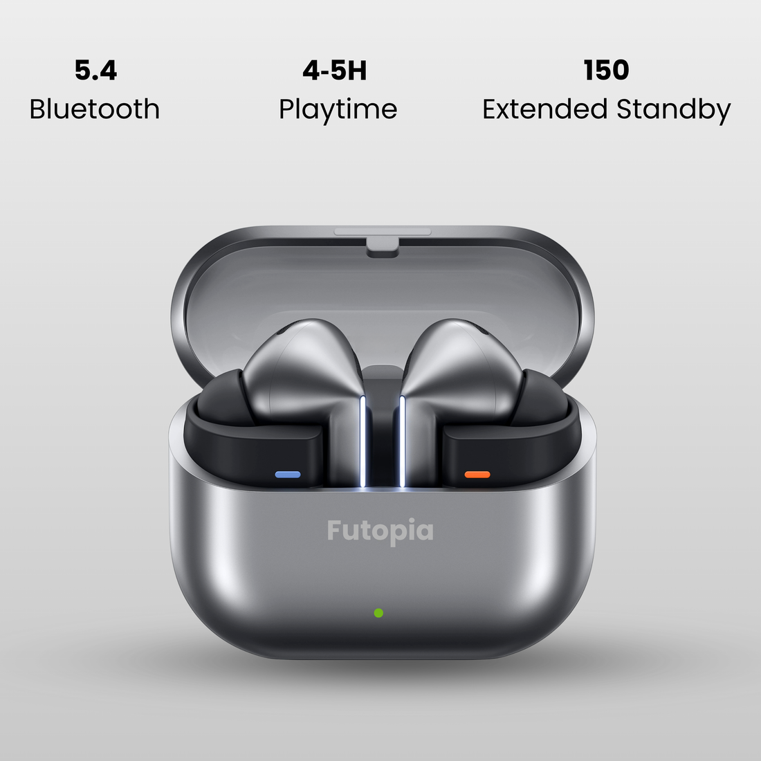 Futopia Wireless Earpods with Magnetic On/Off | Bluetooth 5.4 Earbuds, 13mm Drivers, Type-C Fast Charging, HD Sound & 4-5H Playtime (FGTWSBUDS3PRO)