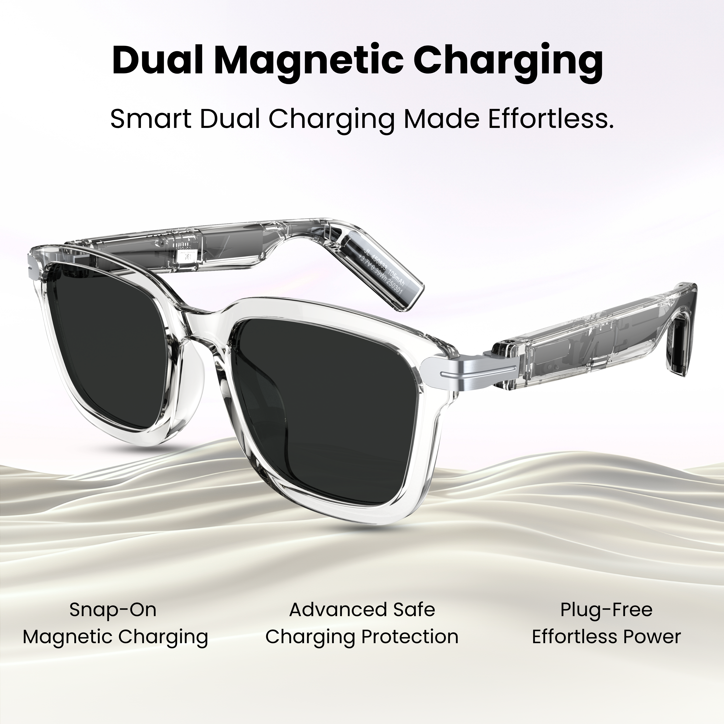 Futopia AIVIS-G AI Smart Glasses|Voice Assistant,Stereo Audio,Dual Mic ENC|Calls,Music & Translation|Real-time Translation|Meeting Minutes|Dual-Microphone|Noise Reduction|Single-Point Touch