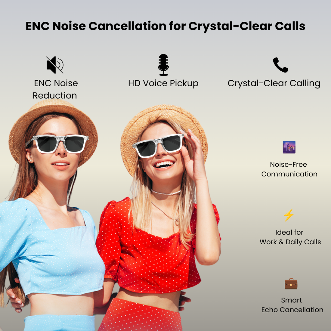Futopia AIVIS-G AI Smart Glasses|Voice Assistant,Stereo Audio,Dual Mic ENC|Calls,Music & Translation|Real-time Translation|Meeting Minutes|Dual-Microphone|Noise Reduction|Single-Point Touch