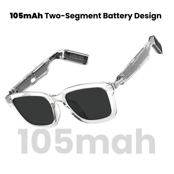 Futopia AIVIS-G AI Smart Glasses|Voice Assistant,Stereo Audio,Dual Mic ENC|Calls,Music & Translation|Real-time Translation|Meeting Minutes|Dual-Microphone|Noise Reduction|Single-Point Touch