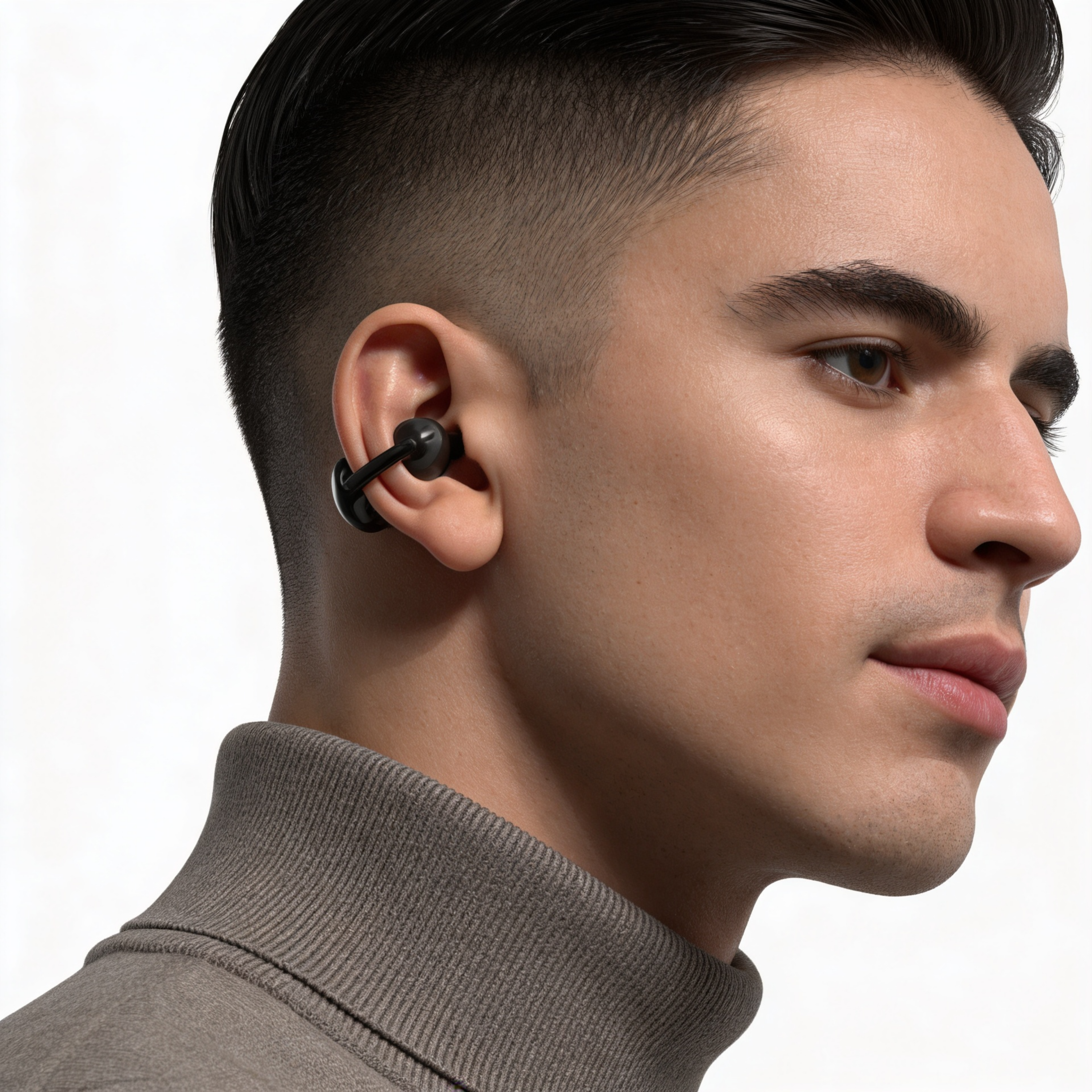 Futopia Loop (OWS) Wireless Bluetooth Earbuds 5.4, Open Ear Design, 10mm Copper Speaker, 300mAh Charging Case, Type-C Fast Charging, HD Sound, BT Name Change, Built-in Mic