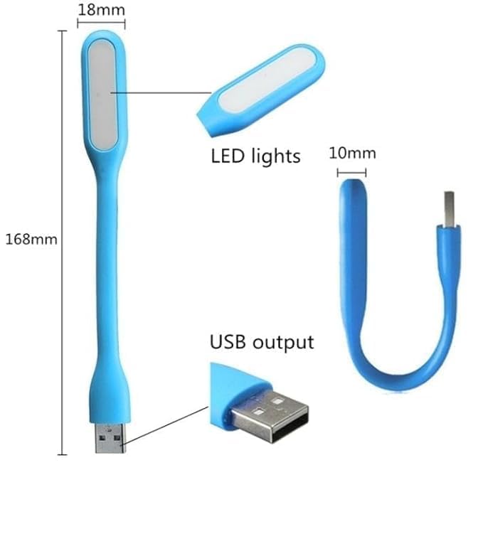 AVITADOMUS Mini USB LED Light Adjust Angle/Bendable Portable Flexible USB Light with USB for Power Bank PC Laptop Notebook Computer Keyboard Energy Saving Gift Night Book Reading Lamp Pack of 5
