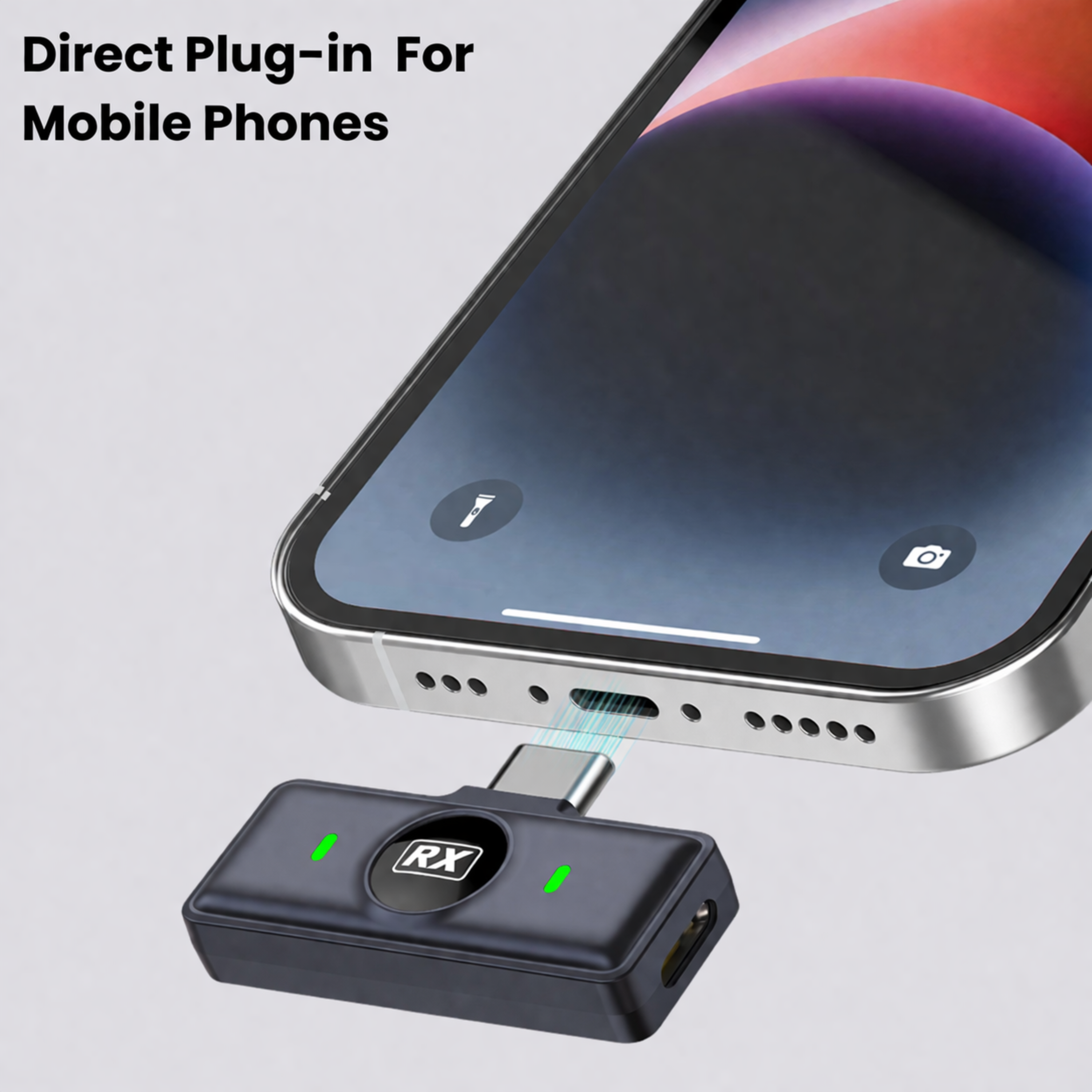 Wireless Rechargeable Microphone with Charging Base 300mAh, Noise Cancellation Mic, Clip-On Collar, 3Hr Playtime, 20m Range Perfect for YouTube, Podcast, Vlogging, Streaming & Video Recording