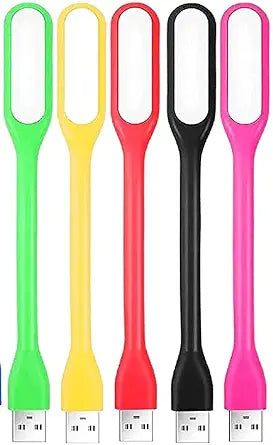 AVITADOMUS Mini USB LED Light Adjust Angle/Bendable Portable Flexible USB Light with USB for Power Bank PC Laptop Notebook Computer Keyboard Energy Saving Gift Night Book Reading Lamp Pack of 5