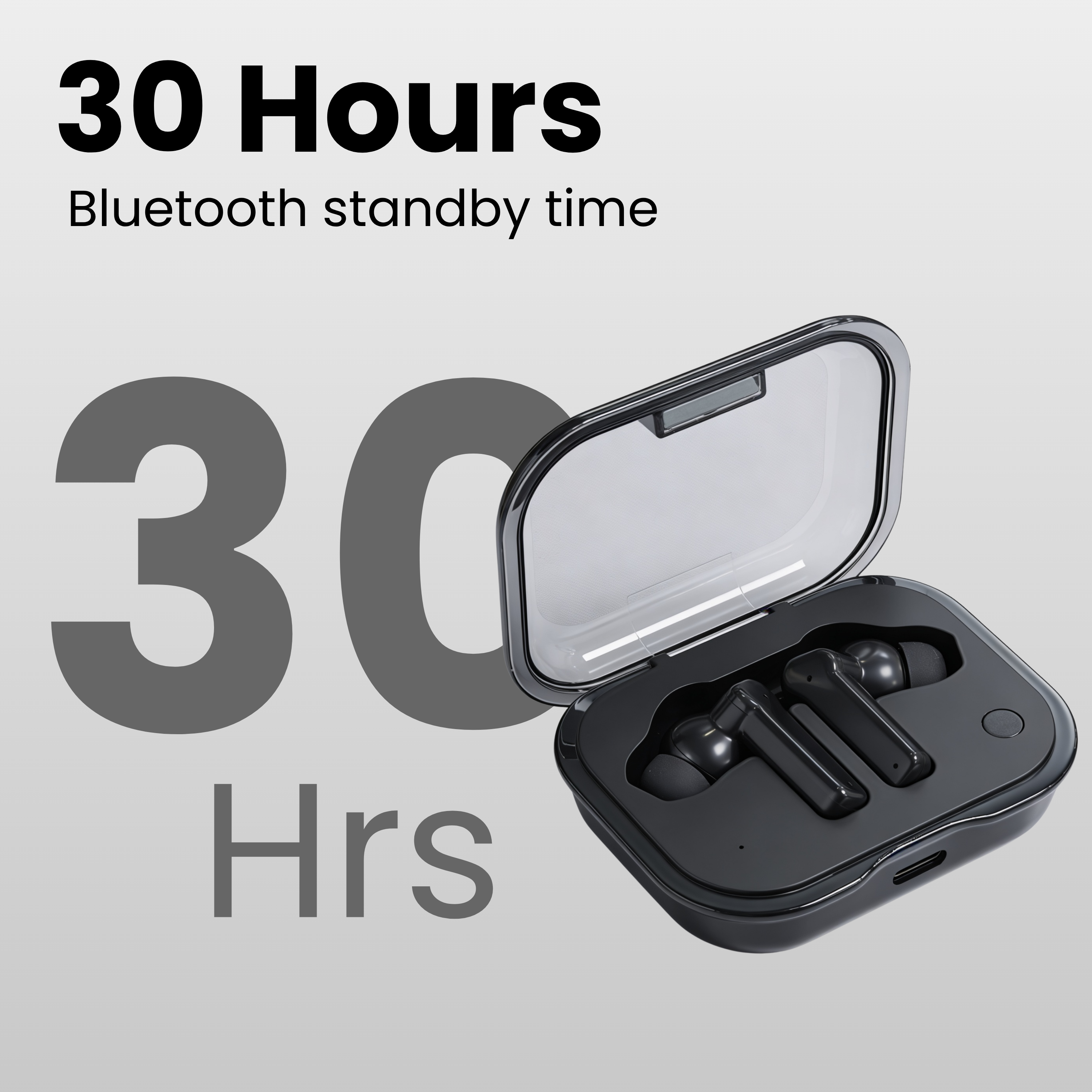 Futopia Wireless Earpods with Charging Case | Bluetooth 5.4 Earbuds, 11mm Drivers, Type-C Fast Charging, HD Sound & 3-4H Playtime (FGTWSNOEAR)
