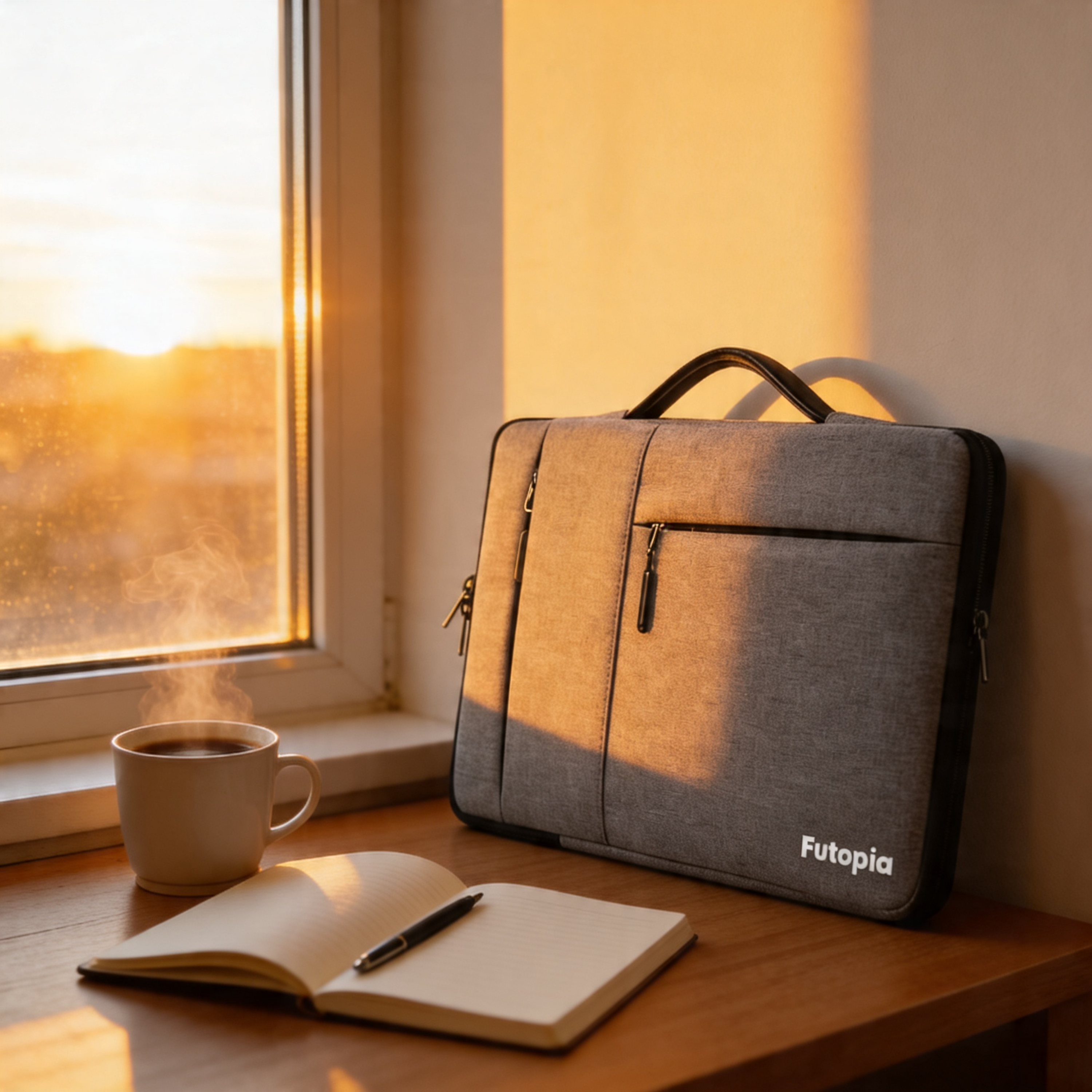 Futopia Laptop Sleeve Bag 13-13.6 Inch with Handle, Multi-Pocket with Zipper, Soft Padded Interior, Water Resistant Case Cover, Office Laptop & Tablet for Men & Women (Office, College & Travel)