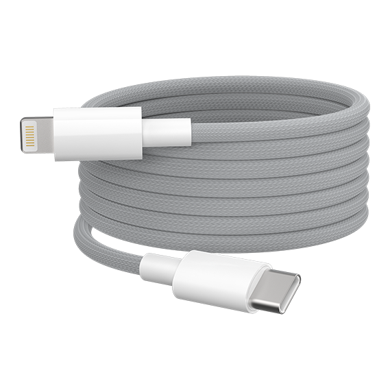 FUTOPIA Ultimus L2 Flexible 3A Fast Charging 1m Type C to Light.ning Braided Cable for Smartphones, Tablets & other Type C devices (FDDCITC-6026-WH, White)