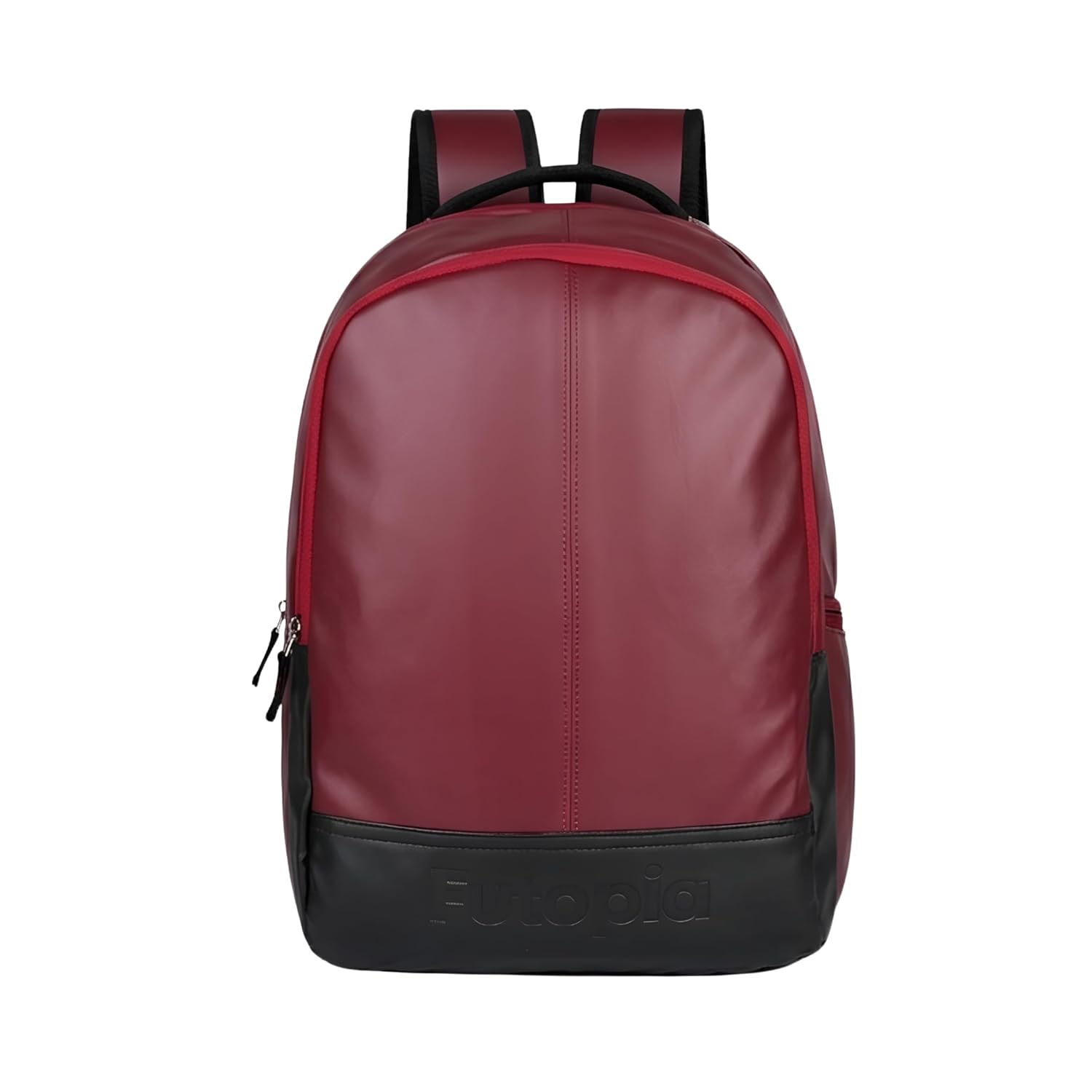 Futopia Large 35L Capacity Backpack Pu Leather Casual Bag With Fits Up To 17.3 Inch Laptop, Organizer Compartments | Back Zipper Pocket, Side Bottle & Small Zipper Pocket, For Men And Women, Unisex -