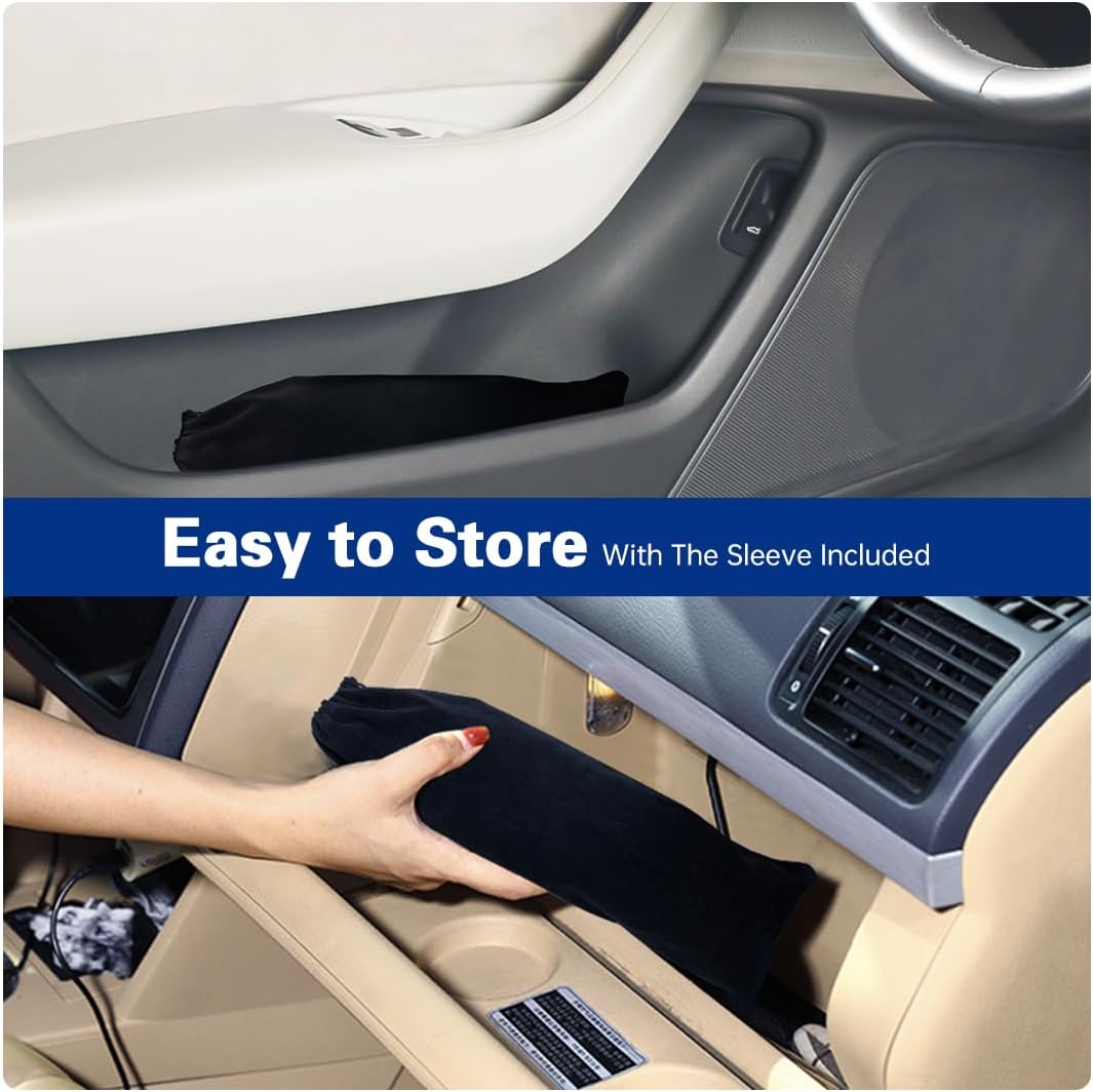 Novita Windshield Sun Shade Umbrella, Foldable Car Umbrella Sunshade with UV Block Car Front Window (Heat Insulation Protection) for Auto Windshield Covers Blackout Trucks Cars (Large)