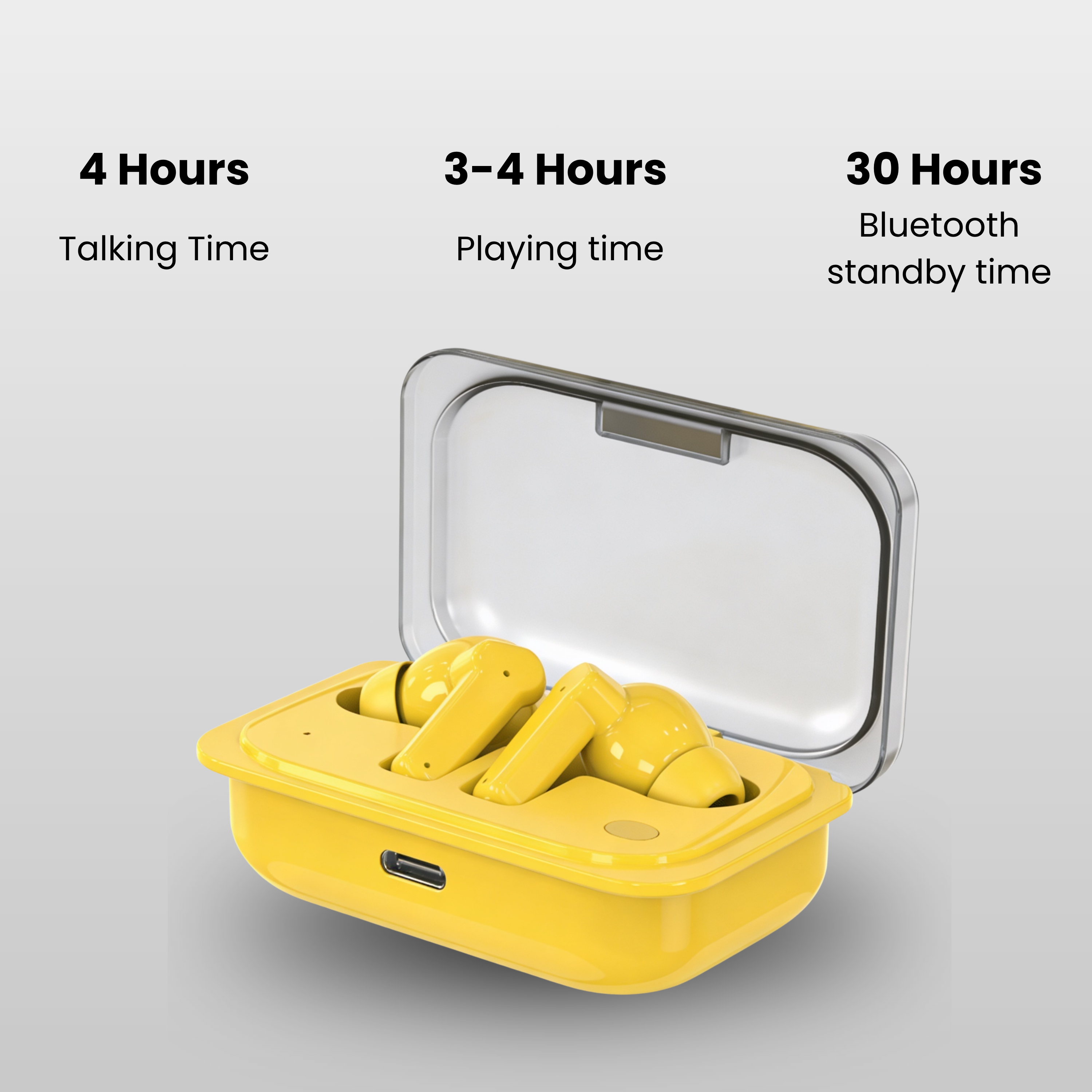 Futopia Wireless Earpods with Charging Case | Bluetooth 5.4 Earbuds, 11mm Drivers, Type-C Fast Charging, HD Sound & 3-4H Playtime (FGTWSNOEAR)