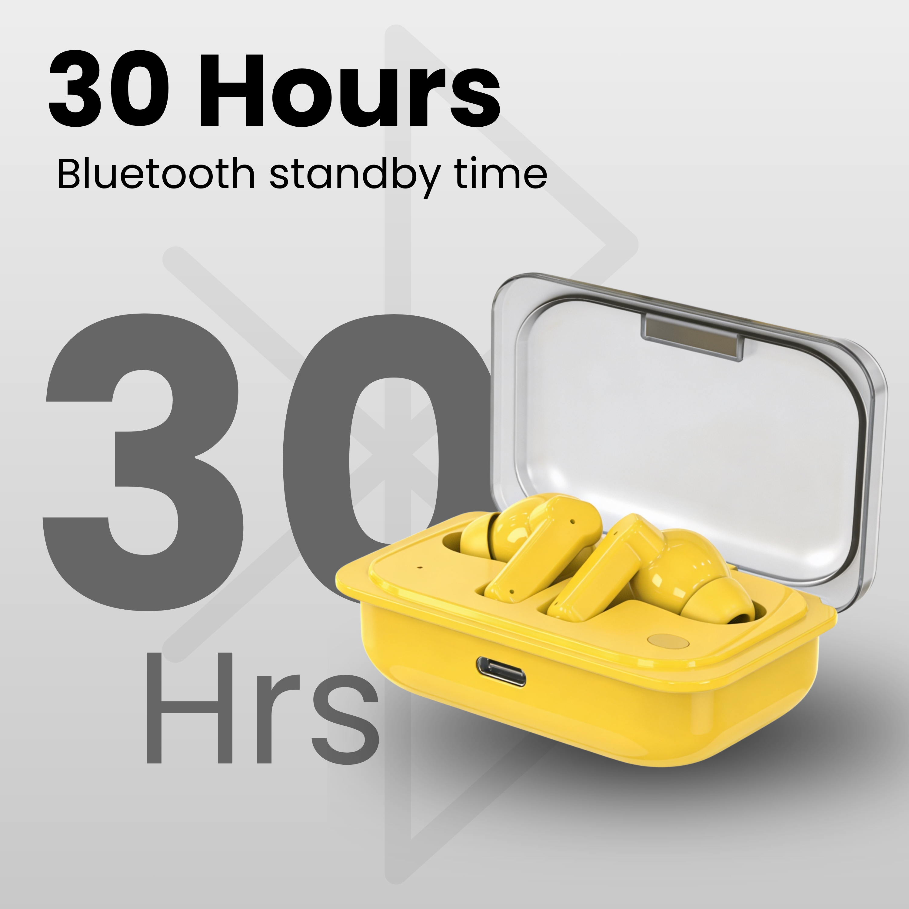 Futopia Wireless Earpods with Charging Case | Bluetooth 5.4 Earbuds, 11mm Drivers, Type-C Fast Charging, HD Sound & 3-4H Playtime (FGTWSNOEAR)