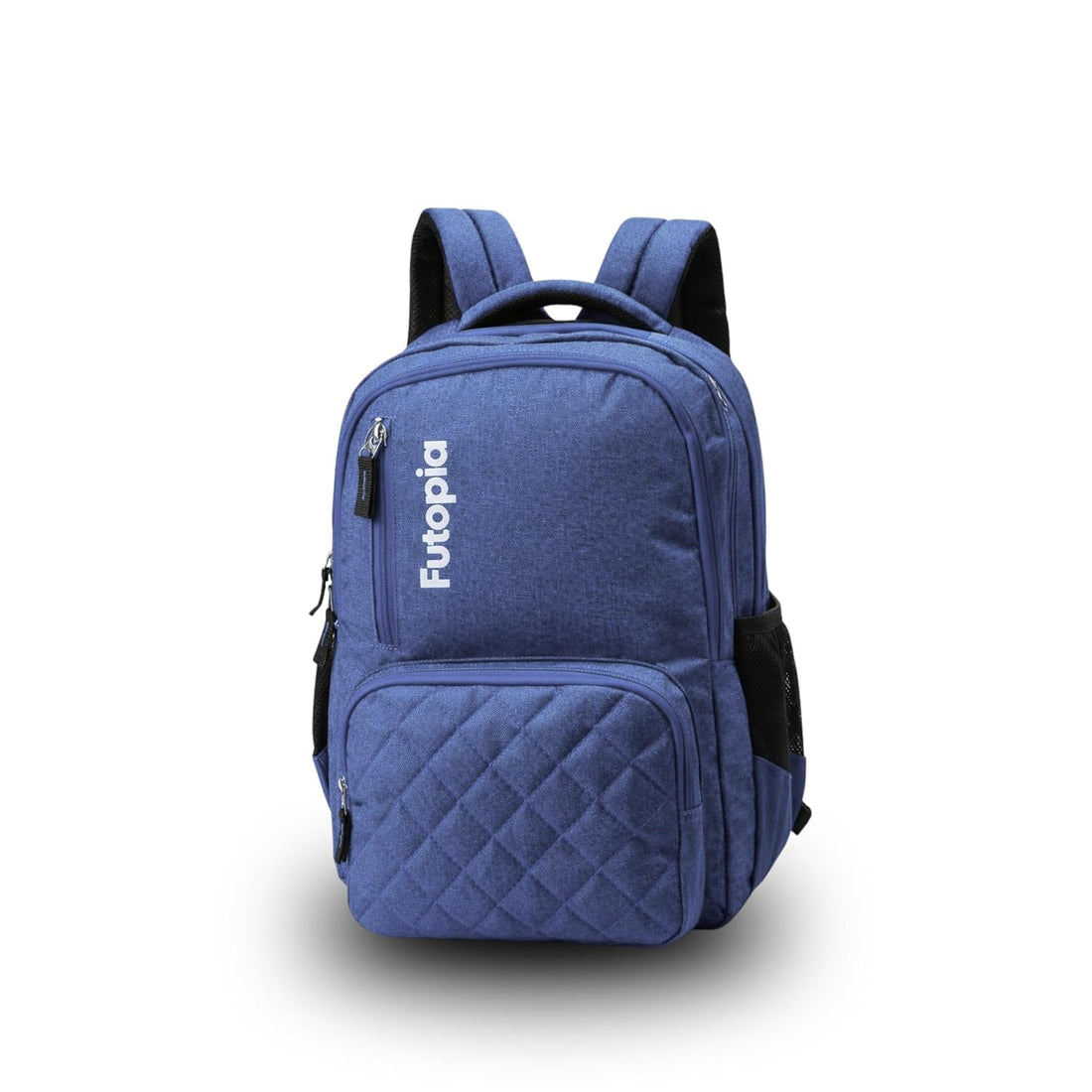 25L Capacity Backpack Casual Bag With Fits 15.6 Inch Laptop, Organizer Compartments | 2 Front Zipp Pocket, Both Side Bottle Pockets, Luggage Strap For Men & Women Perfect For Office & College -Blue