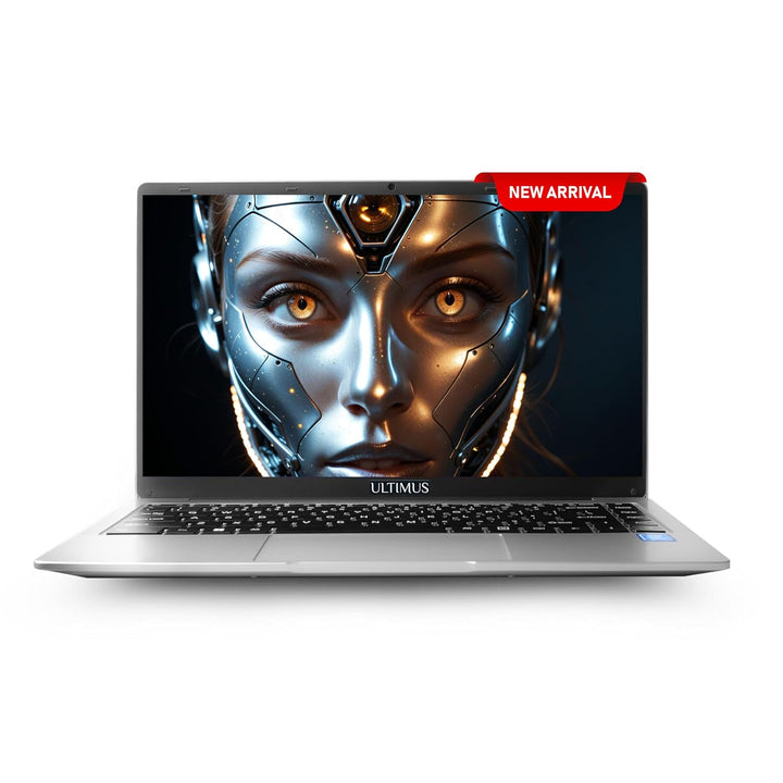 Ultimus Pentium Quad Core Laptop|Dual Storage eMMC+SSD Expandable~1TB|1.2Kg|180° Hinge|Win 11 Home|4GB RAM 128GB|Ultra-Thin Bezel|2.0x1 3.0x1 USB HDMI SD Card Slot | ‎Dual Speaker|Gray|NU14U8INB43SN