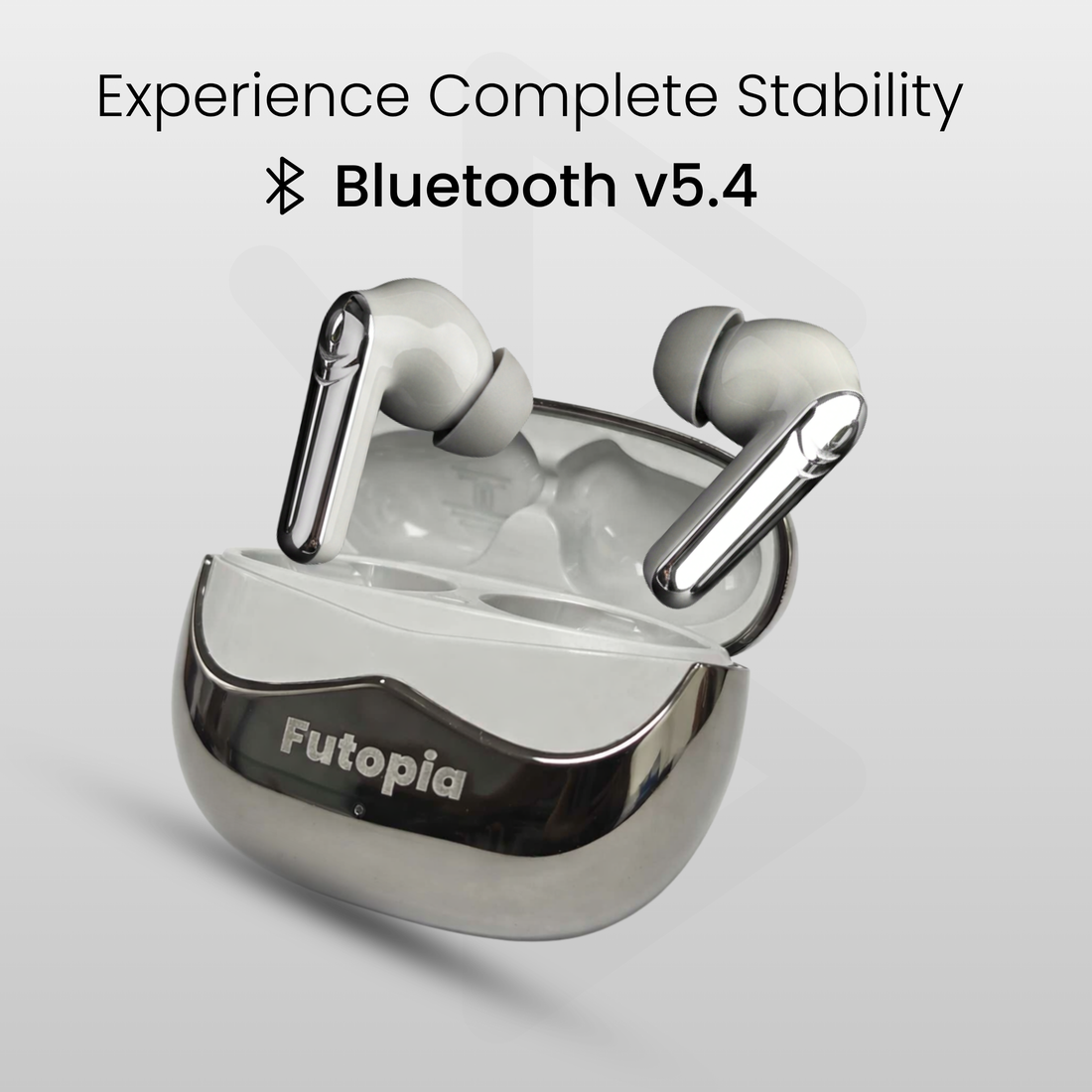 Futopia Wireless Earpods with Charging Case | Bluetooth 5.4 Earbuds, HD Sound, Deep Bass, Type-C Fast Charging & 4-5H Playtime