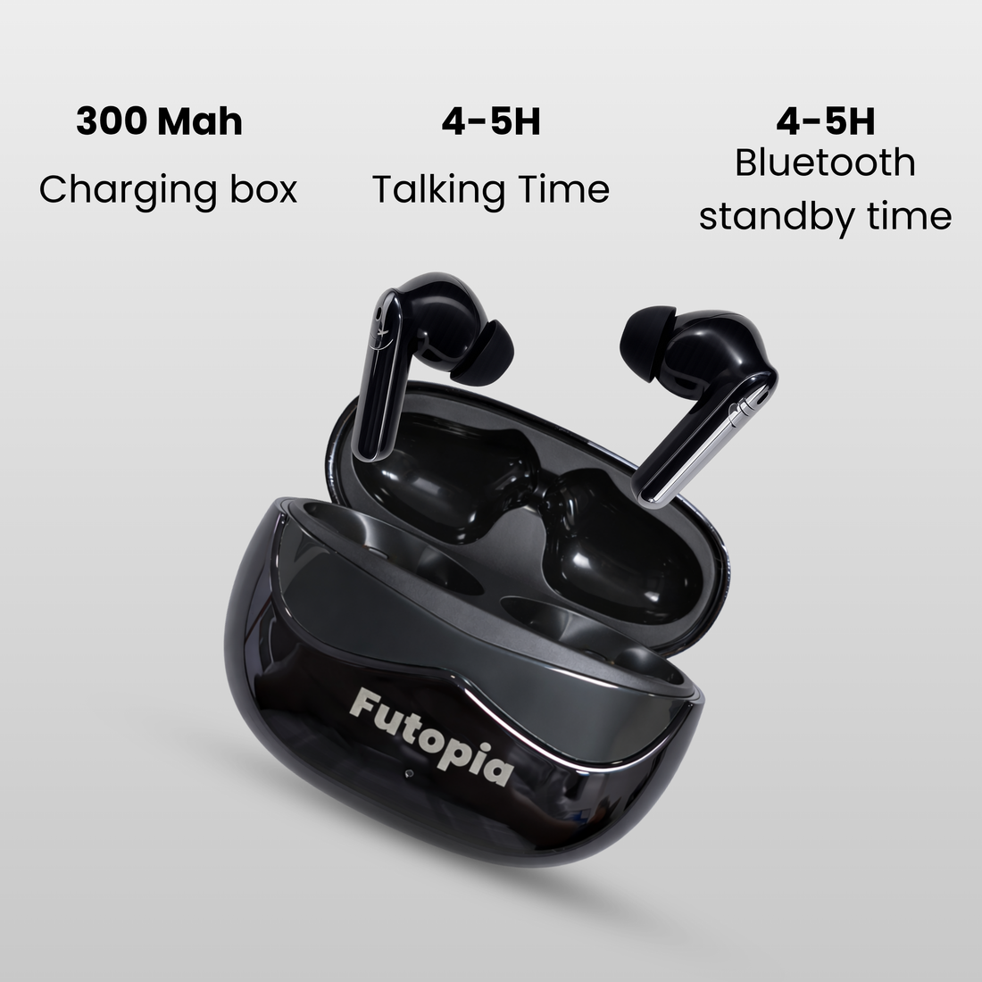 Futopia Wireless Earpods with Charging Case | Bluetooth Earbuds with HD Sound, Touch Control & Long Battery Life
