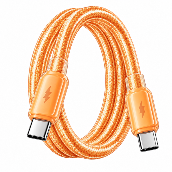 Futopia Titanium Series Low-Temperature Crystal Cable, Type-C to Type-C 100W Fast Charging, Compatible with iPhone 15–17 & Android